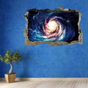 Small 3D Wall or Floor Stickers - Galaxy
