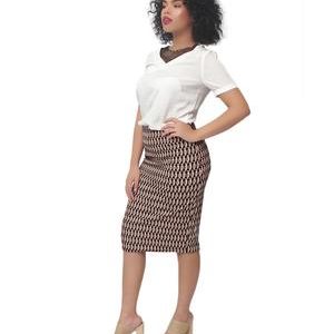 Pencil Skirt - Brown