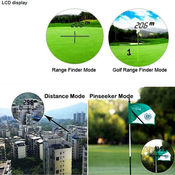 Golf Laser Ranging Telescope Rangefinder - White - Image 4