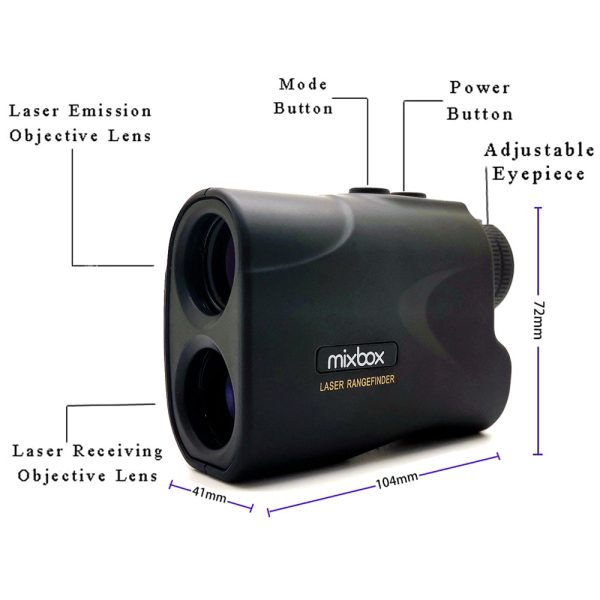 Golf Hunting Laser Rangefinder Monocular with Speedmeter - Image 2