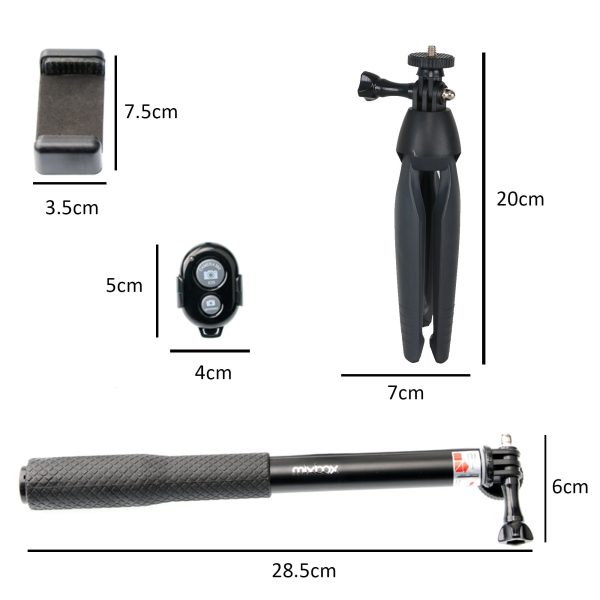 Selfie Tripod Stick Set For Mobile Phones And GoPro - Image 5