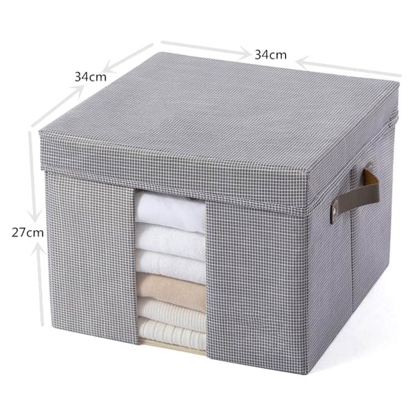 2 Pack Collapsible Fabric Storage Cube Box - Image 2