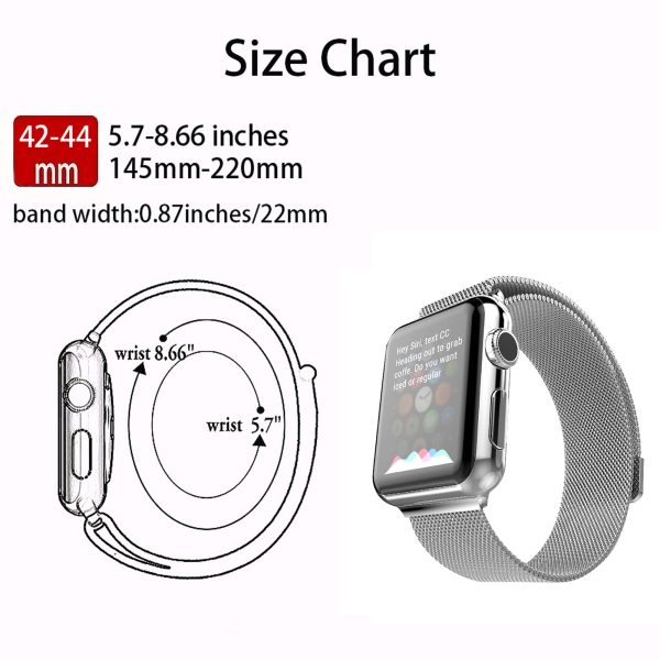 42/44mm Magnetic Milanese Strap for Apple Watch - Image 9