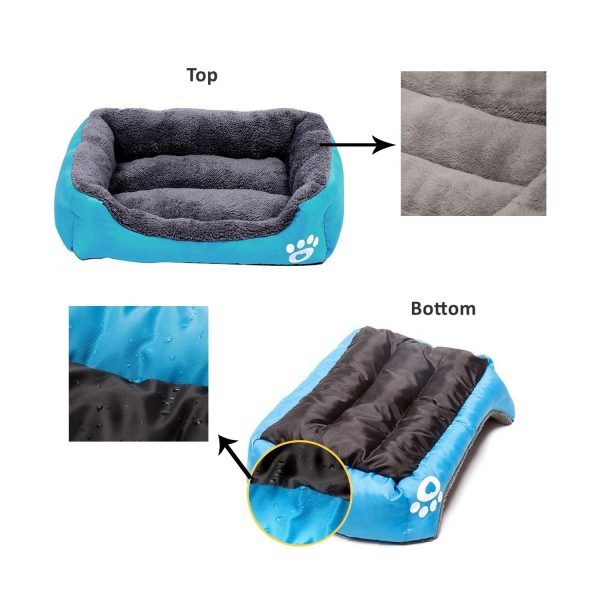 2Pcs Pet Plush Cushion Bed Set - Image 3