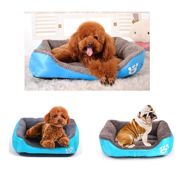 2Pcs Pet Plush Cushion Bed Set - Image 2