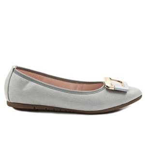 Leather Pumps - Grey