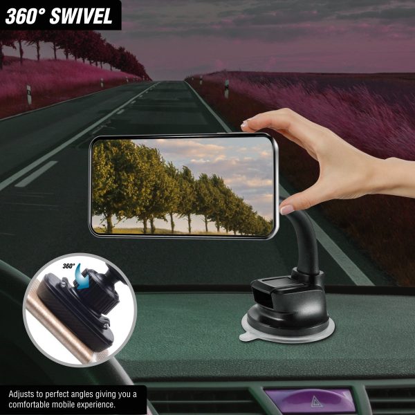 HOLD SERIES EXTENDABLE MAGNETIC DASH / WINDSCREEN PHONE HOLDER - Image 11