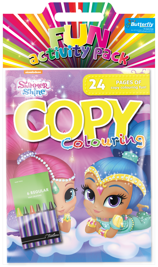 SHIMMER & SHINE - HANGING COLOURING PACK