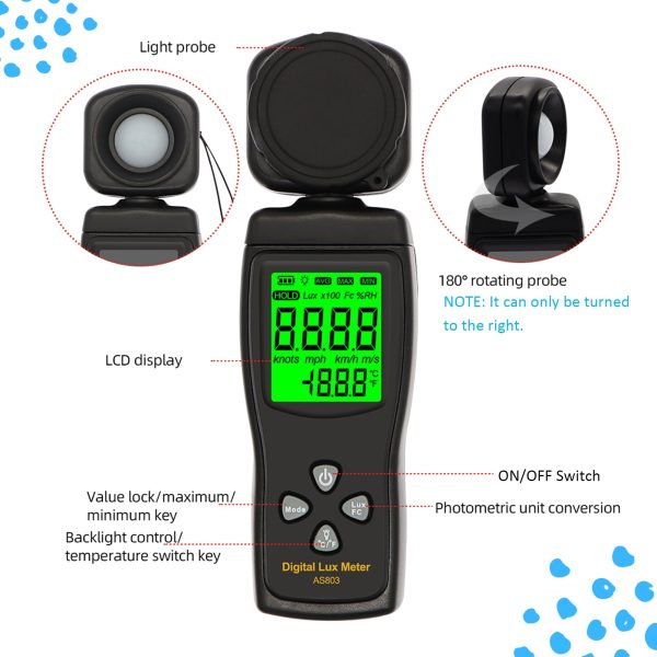 Handheld Digital LUX Light Meter - Image 2