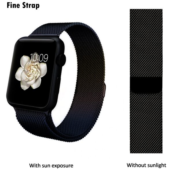 38/40mm Magnetic Milanese Strap For Apple Watch - Iridescent Black - Image 3