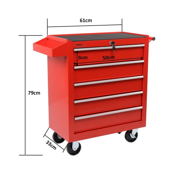 5 Drawer Heavy Duty Tool Storage Trolley Cart (Gauteng Delivery Only) - Image 5