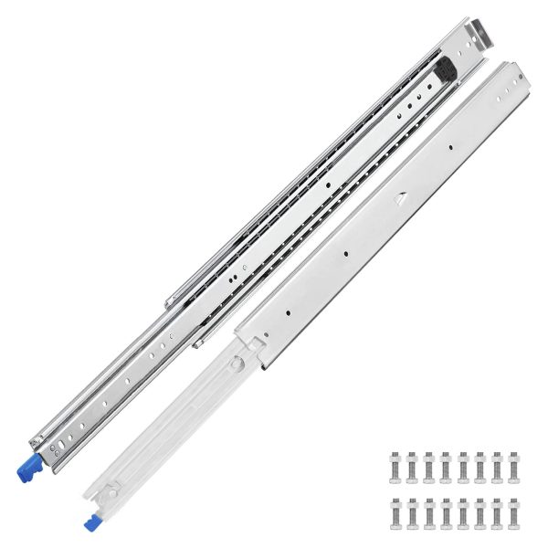 Set of 2 Heavy Duty 76mm 4 x 4 Bakkie Drawer Slides With Lock-1.9m