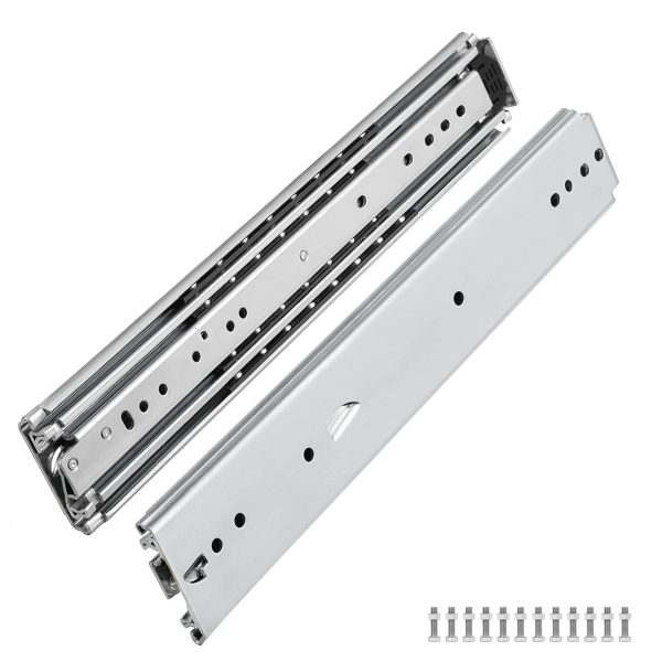 Set of 2 Heavy Duty 53mm 4 x 4 Bakkie Drawer Slides-1.1m