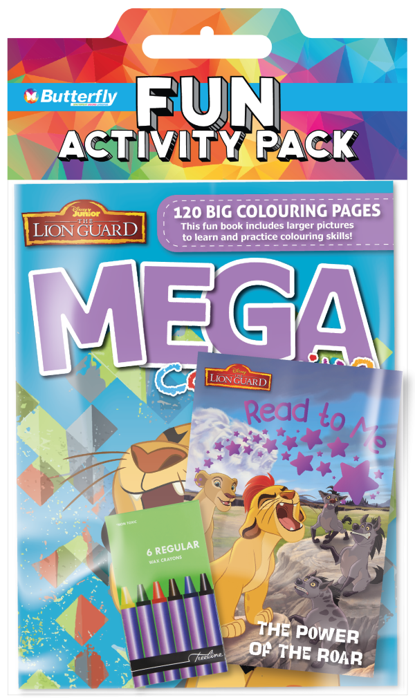 DISNEY LION GUARD - HANGING COLOUR AND READ PACK