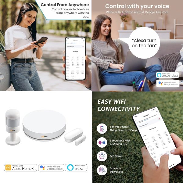 3Pcs Tuya HomeKit Smart Gateway Home Sensor Kit - Image 3