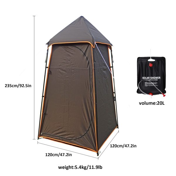 Outdoor Shower Camping Privacy Tent With Shower Bag - Image 4