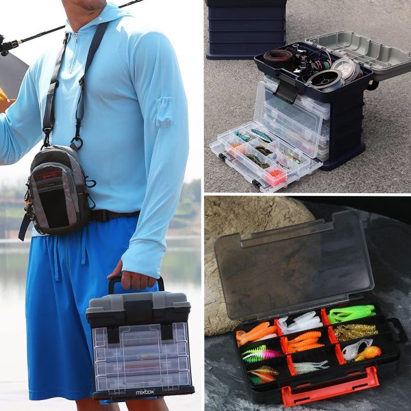 75PCs Fishing Baits Lures Kit and Tackle Storage Box Set - Image 2