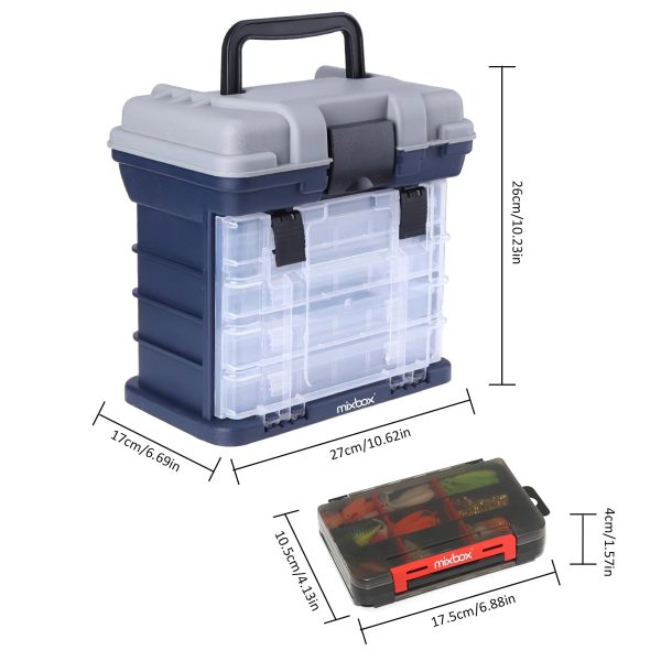 75PCs Fishing Baits Lures Kit and Tackle Storage Box Set - Image 4