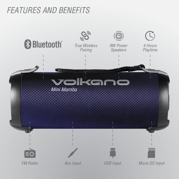 Volkano Mini Mamba Series Bluetooth Speaker - Image 3