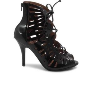 Laser Cut Heels - Black