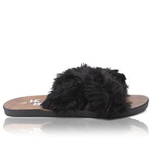 Fluff Sandals - Black