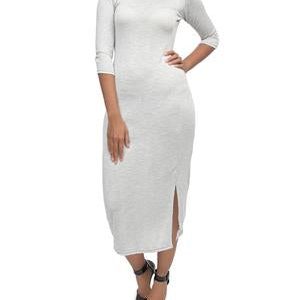 Bodycon Dress - Light Grey