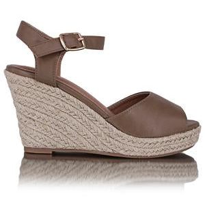 Espadrille Wedge - Taupe