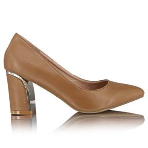 Block Heels - Tan