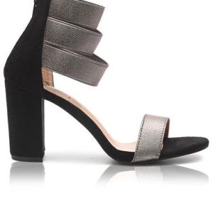 Block Heels - Pewter