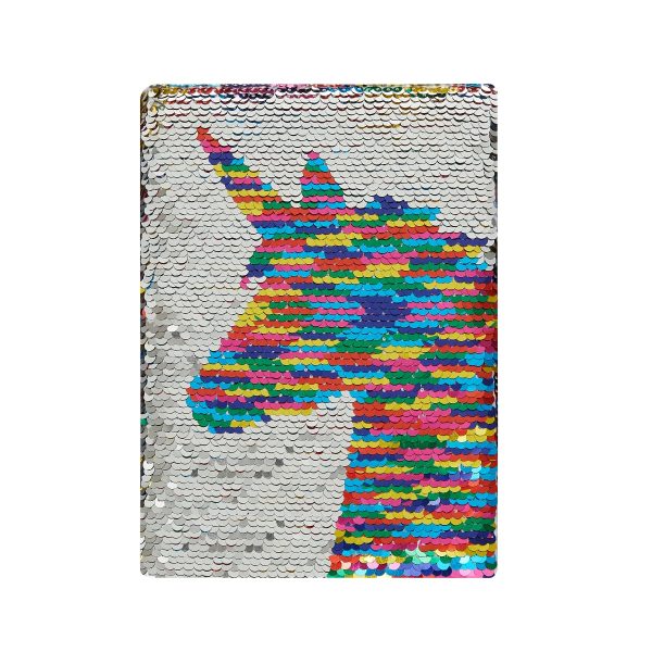 Quest Sequin Notebook Unicorn