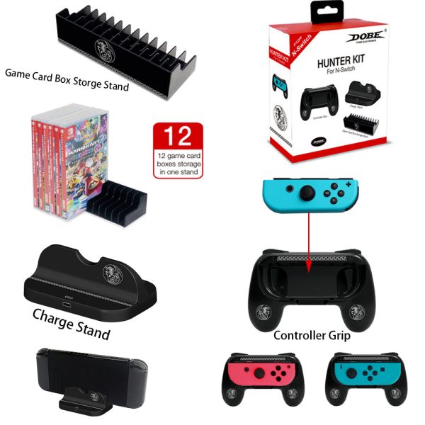 Charging Base Controller Grip & Disk Rack Set for Switch - Image 2