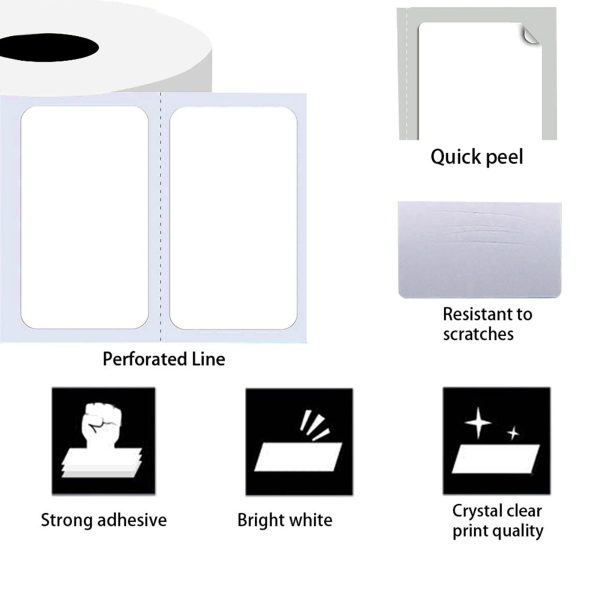 Thermal Label Paper - 5 Rolls - Image 2