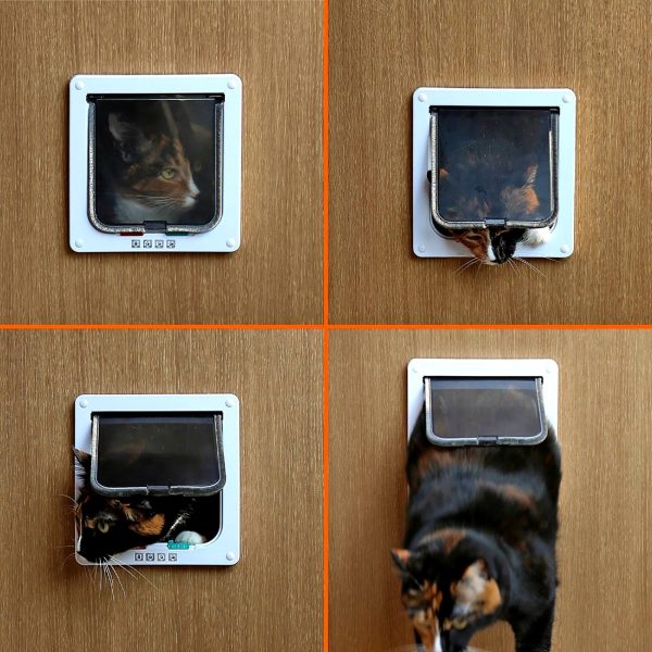 Magnetic Pet Flap Door Kit for Cat and Small Dog - Image 4