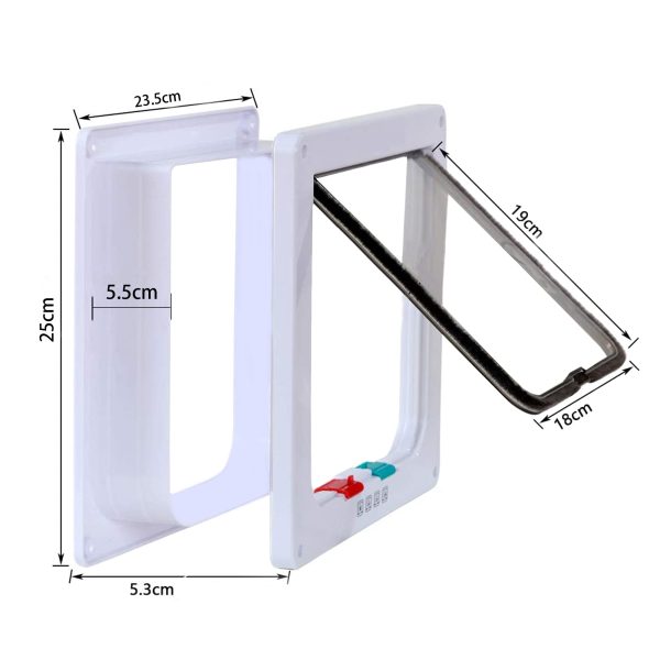 Magnetic Pet Flap Door Kit for Cat and Small Dog - Image 5