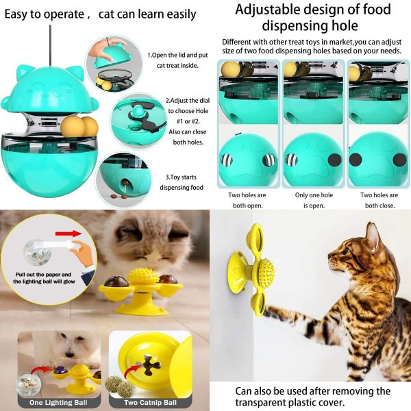 Cat Ball Toy & Suction Cup Windmill Scratcher Set - Image 2