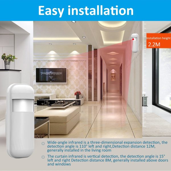 Wireless PIR Motion Detector Sensor 2Pcs - Image 3