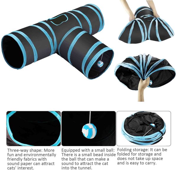 Foldable Cat Tunnel Toy - Image 3