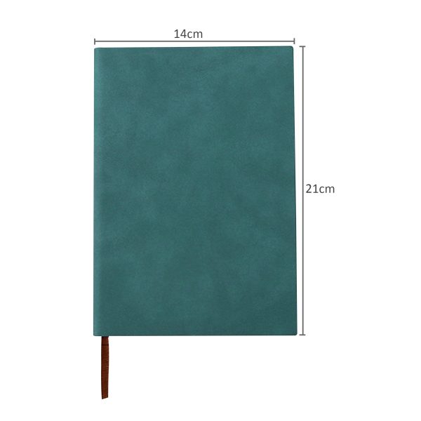 PU Leather Cover A5 260 Pages Ruled Notebook-5 Pack - Image 4