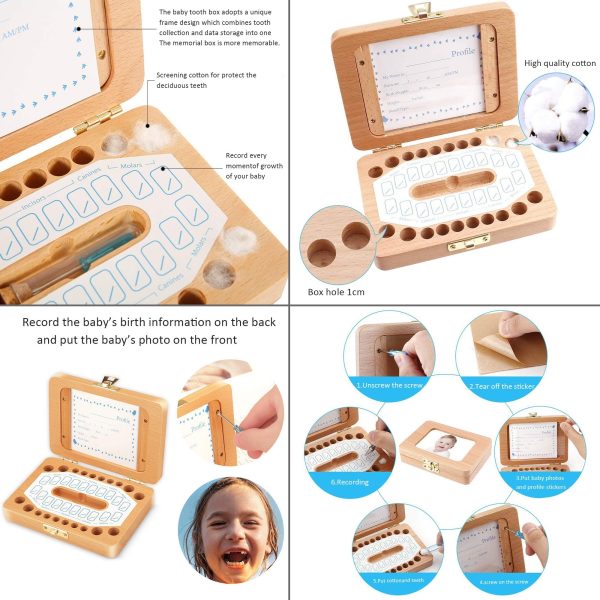 Baby Teeth Keepsake Box With Built In Photo Frame - Image 3