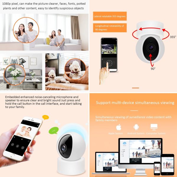 WIFI Home Security Camera Alarm System Wireless IP GSM - Image 4