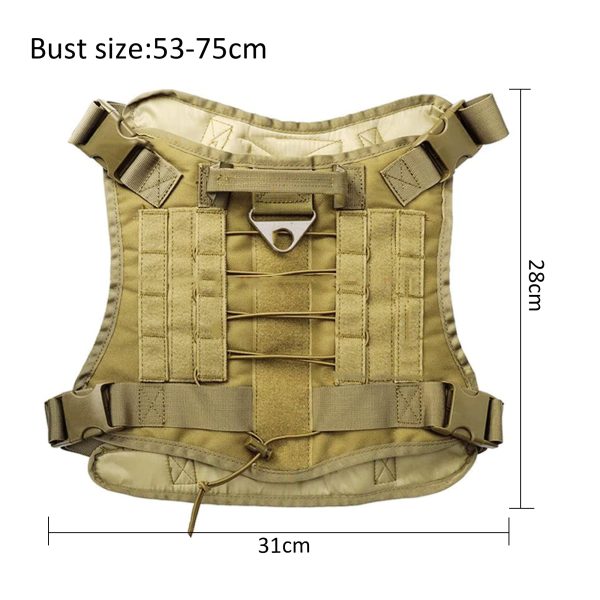 Tactical Dog Harness Vest Set - M - Image 4