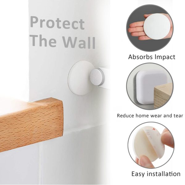 Silicone Door Bumper Wall Protector Pad - 24pcs - Image 3