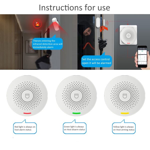 Wireless Home Security Motion Detective Sensor Alarm Kit - Image 3