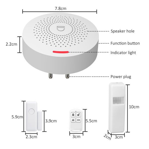 Wireless Home Security Motion Detective Sensor Alarm Kit - Image 4