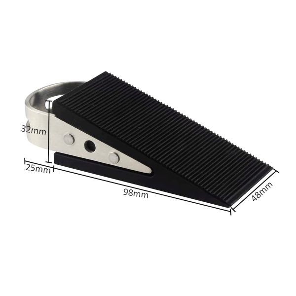 Rubber Door Stopper Wedge - 4PCs - Image 4