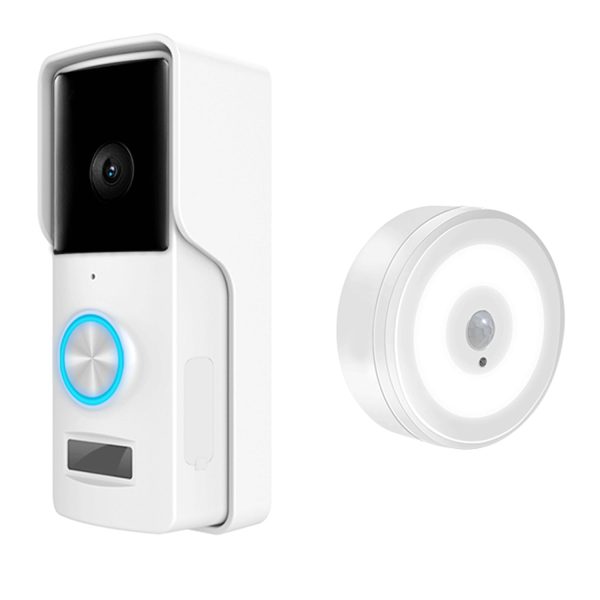 Smart Home Security Wireless Doorbell with Build In Camera Set (Clearing Item)