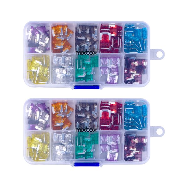 2A-40A Mini Car Fuse Kits - 240 Pieces