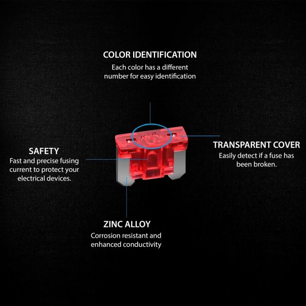 2A-40A Mini Car Fuse Kits - 240 Pieces - Image 4