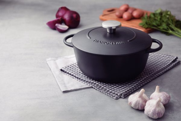 Cast Iron Casserole with Interior Nonstick Coating 28cm 6l -Trento (non-stick) - Image 2