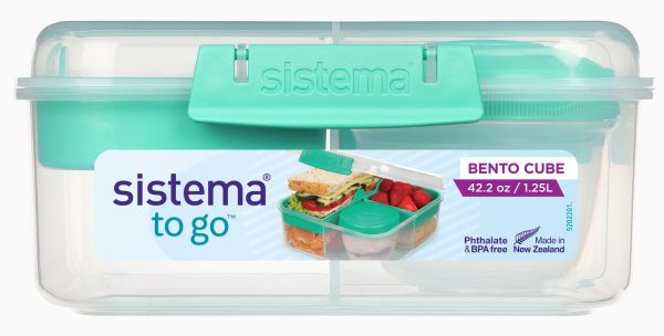 1.25L Bento Cube To Go With Yogurt Pot